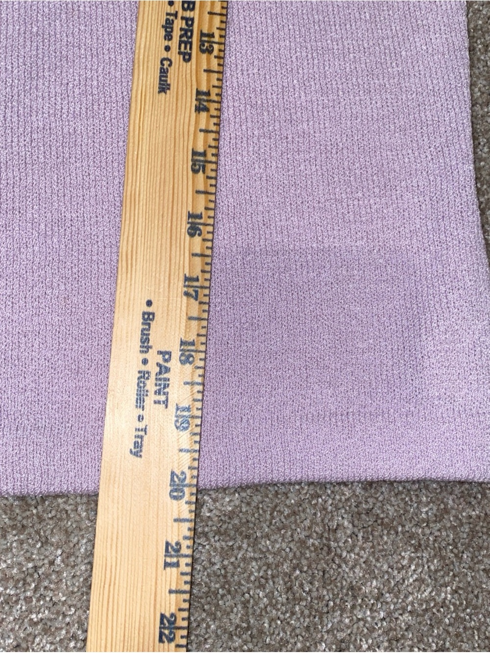 St John Santana Knit Lavender Tank Top Size L Boxy Shell Black & White Trim USA - Picture 7 of 9